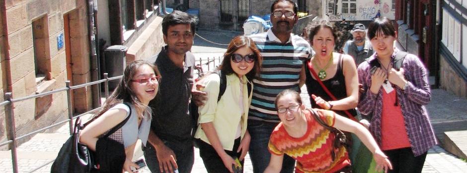 A group of international students in Marburg